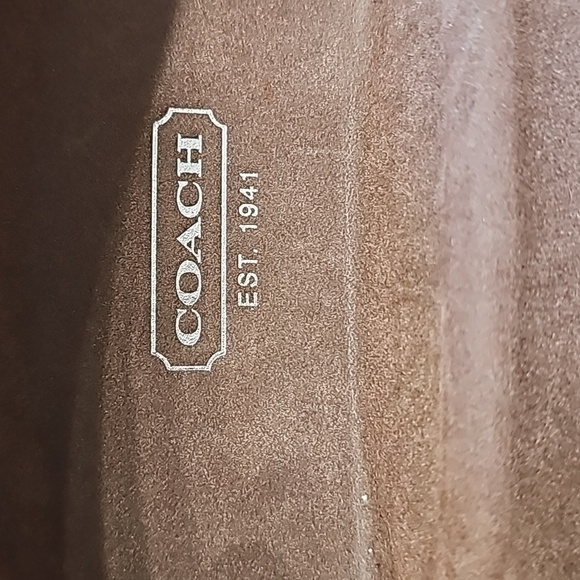 COACH sunglasses case. Hard..cream color withtan felt like interior. - Picture 2 of 6